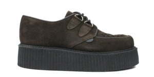 BROWN SUEDE DOUBLE SOLE CREEPER - WULFRUN