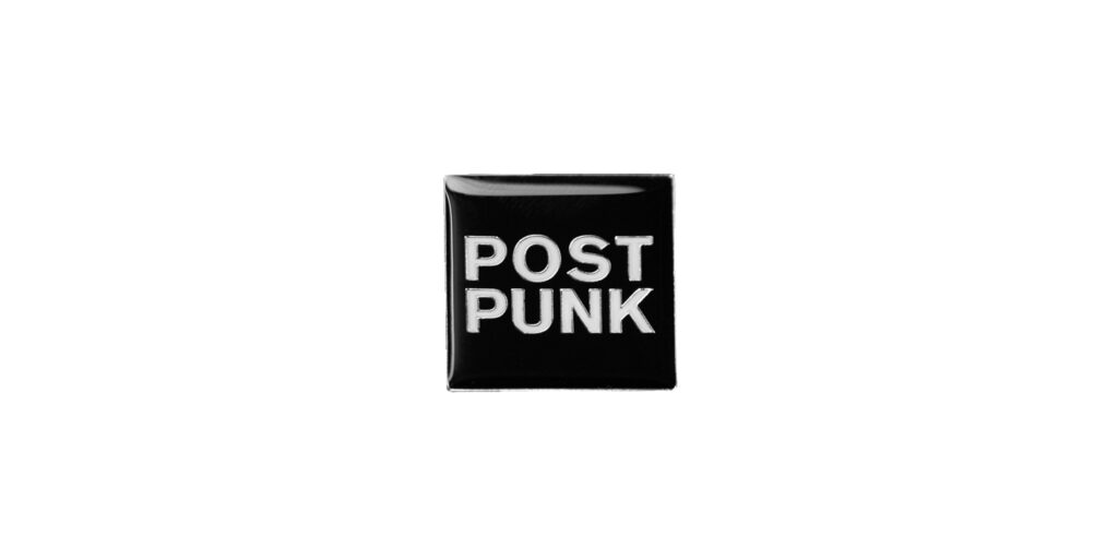 post punk enamel badge