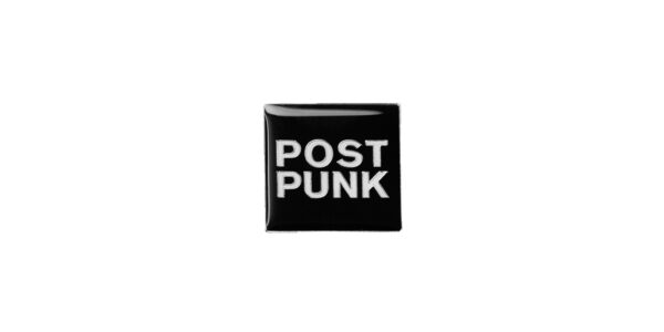 post punk enamel badge