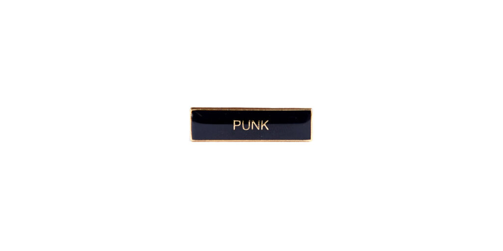 punk enamel badge