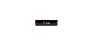 PUNK ENAMEL BADGE - ENAMEL BADGE - BLACK