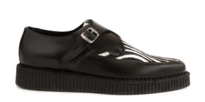 BUCKLE CREEPER WITH ZEBRA APRON – SINGLE SOLE – APOLLO