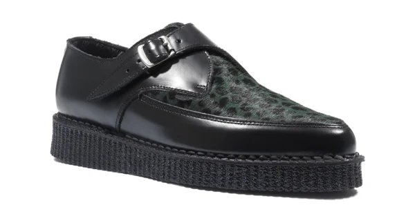 UM-P001 LEATHER PONY BLACK GREEN&BLACK LEO_2