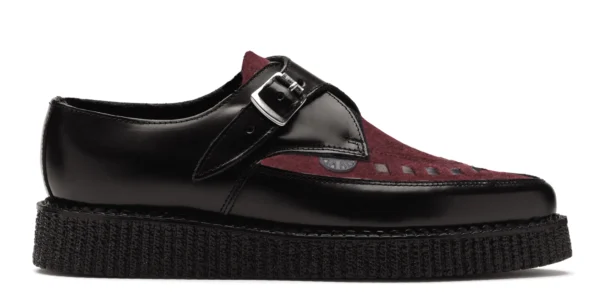 UM-P001X LEATHER SUEDE BLACK BURGUNDY_1