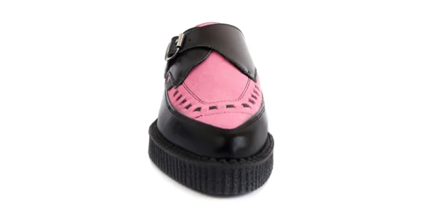 UM-P001X LEATHER SUEDE BLACK PINK_3