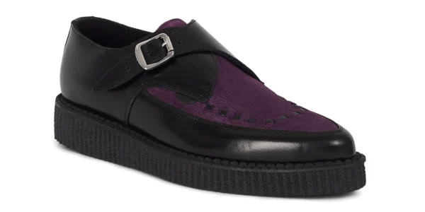 UM-P001X LEATHER SUEDE BLACK PURPLE_2