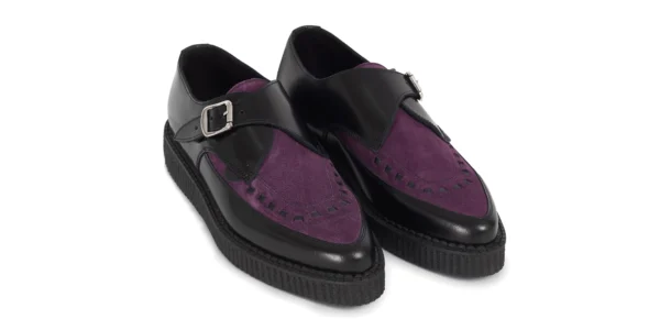 UM-P001X LEATHER SUEDE BLACK PURPLE_4