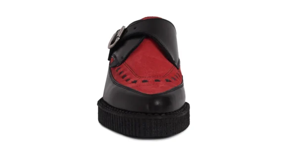 UM-P001X LEATHER SUEDE BLACK RED_3