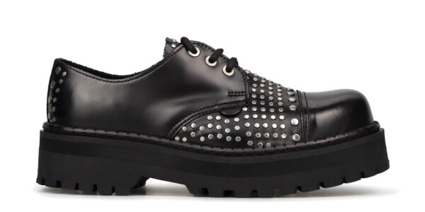 UR-D7120 LEATHER STUD BLACK SILVER_1