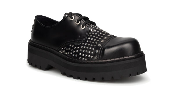 UR-D7120 LEATHER STUD BLACK SILVER_2