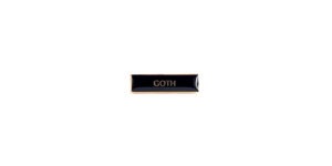 METAL ENAMEL BADGE – GOTH