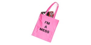 UNDERGROUND TOTE BAG – I AM A MESS – PINK