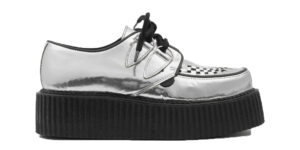 SPECIAL OFFER - ORIGINAL WULFRUN CREEPER – SILVER MIRROR LEATHER – DOUBLE SOLE