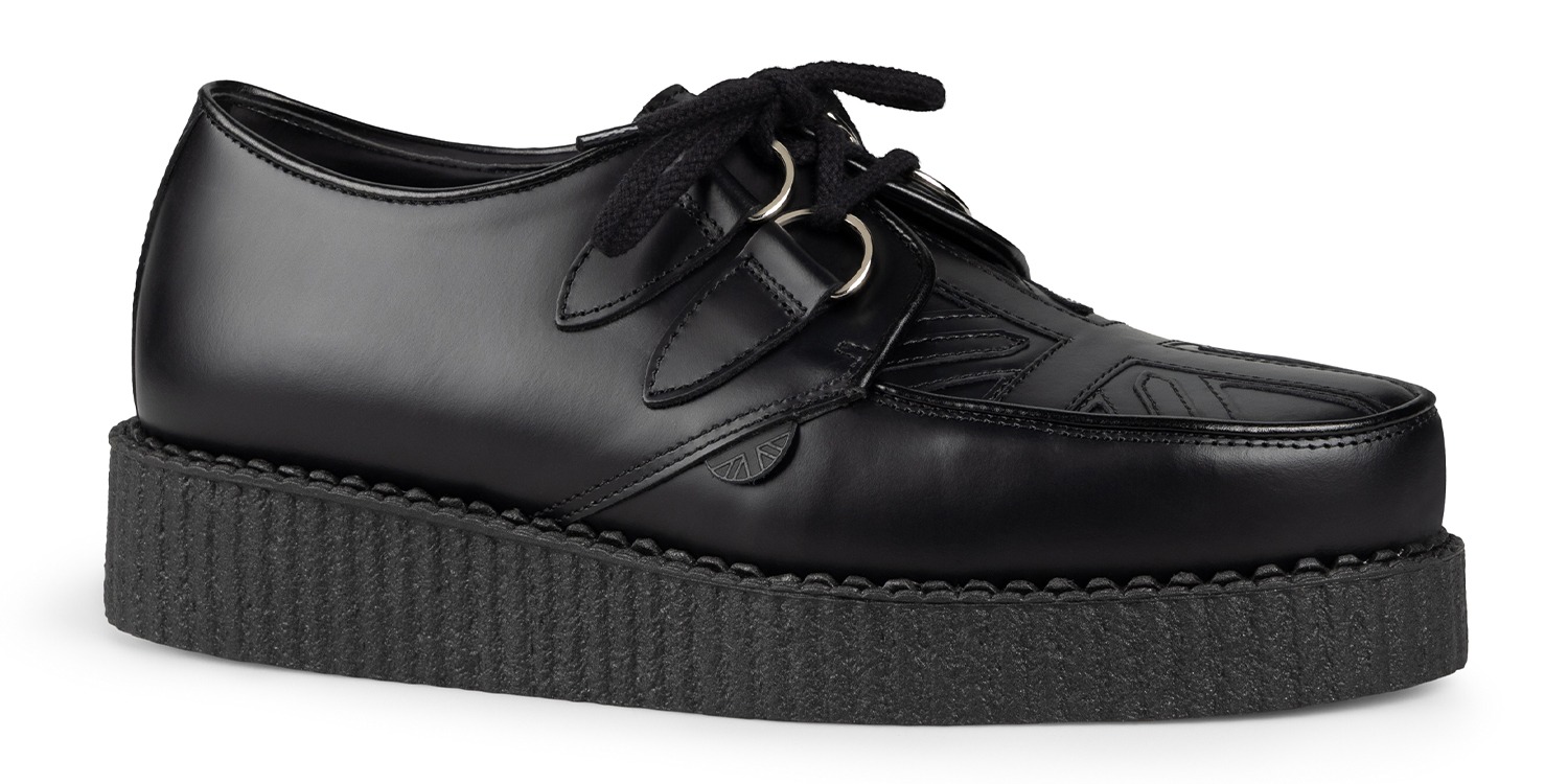 UK-C010 LEATHER UNION JACK BLACK BLACK_2