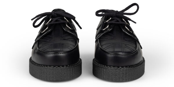 UK-C010 LEATHER UNION JACK BLACK BLACK_3