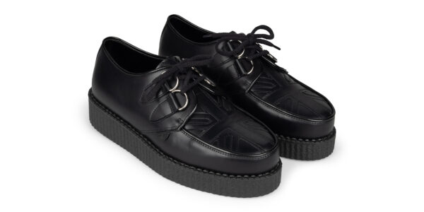 UK-C010 LEATHER UNION JACK BLACK BLACK_4