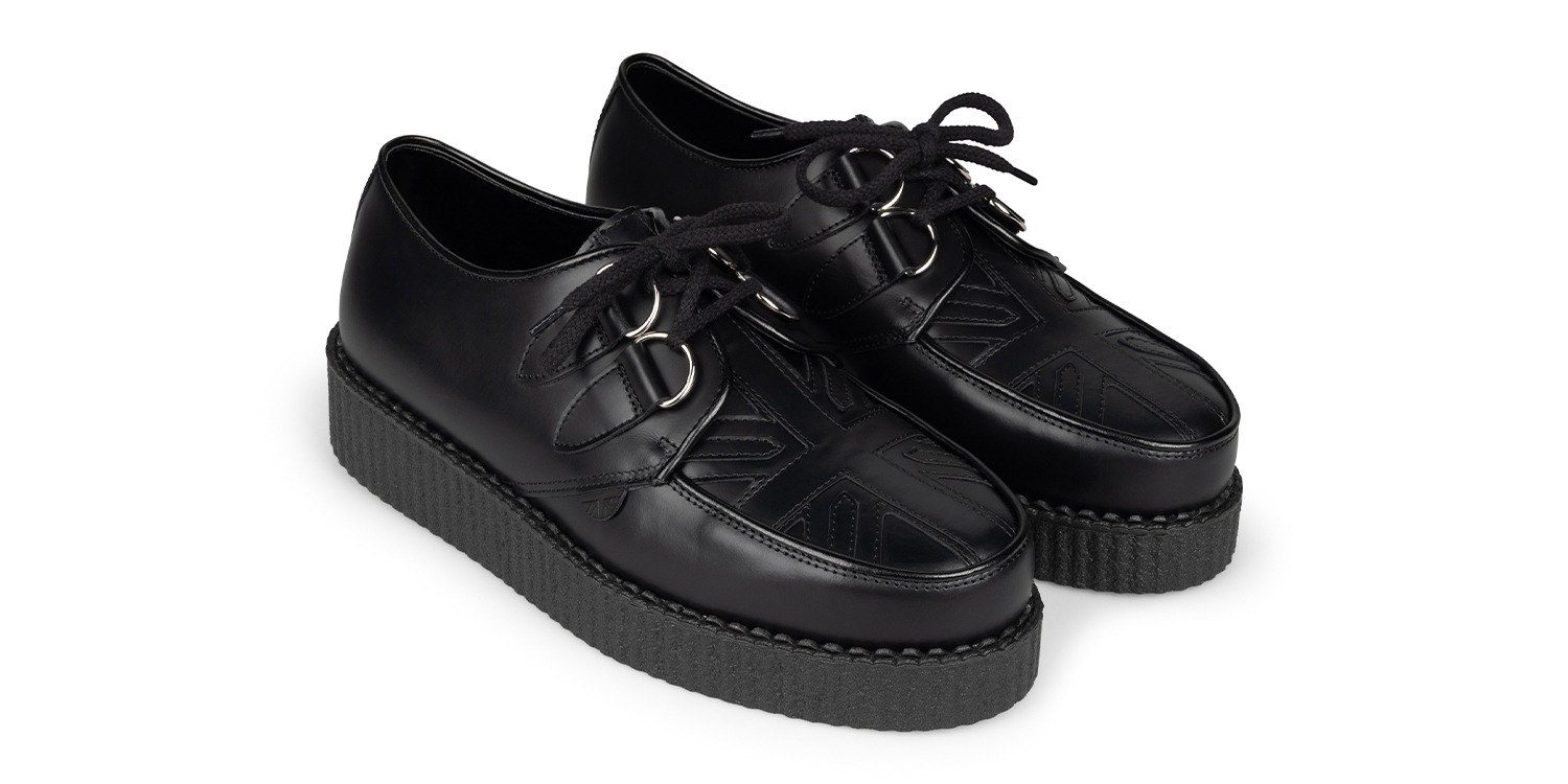 UK-C010 LEATHER UNION JACK BLACK BLACK_4