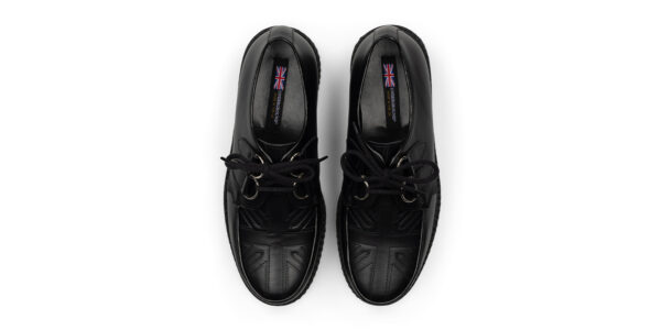 UK-C010 LEATHER UNION JACK BLACK BLACK_5