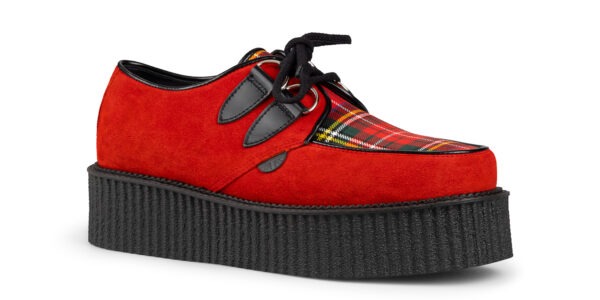 UK-D010 SUEDE TARTAN RED ROYAL STEWART_2