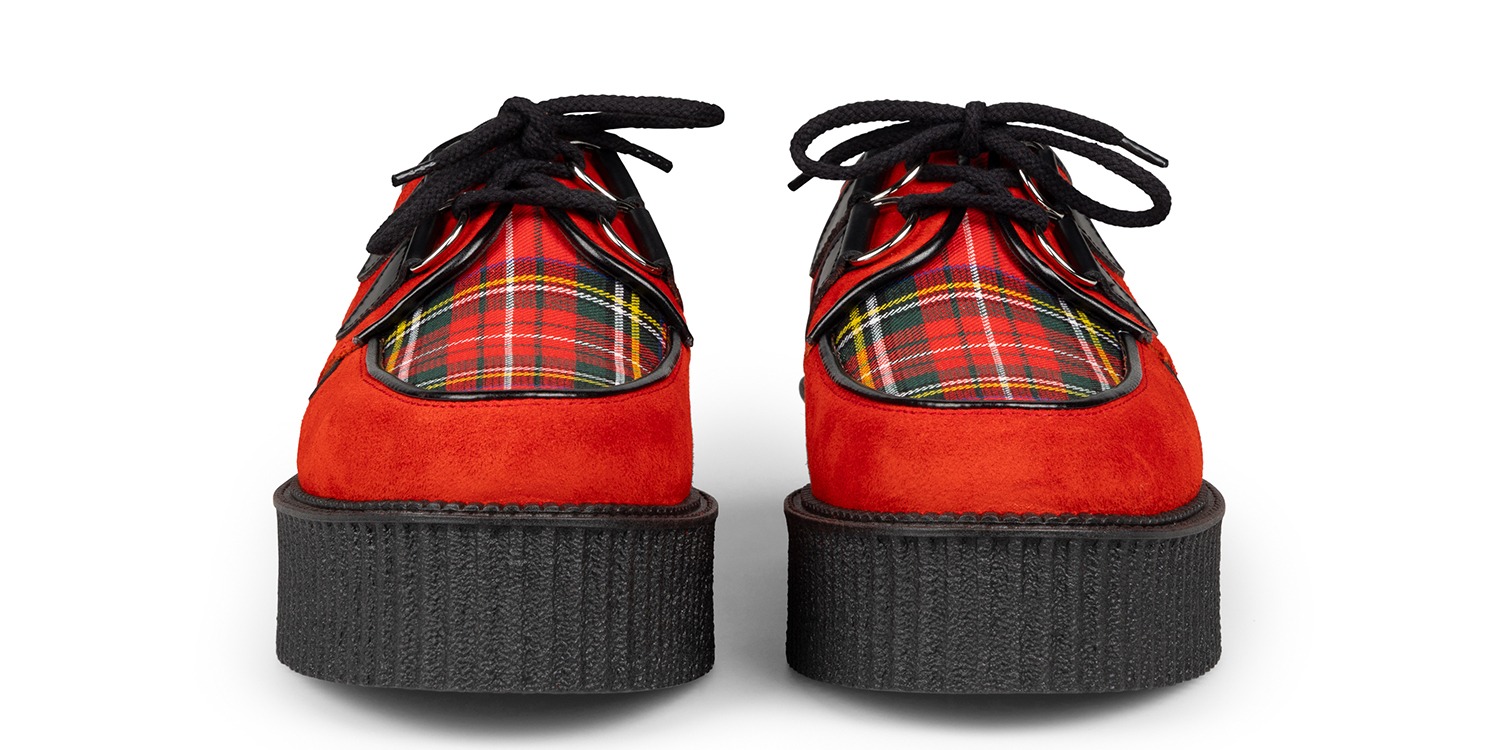 UK-D010 SUEDE TARTAN RED ROYAL STEWART_3
