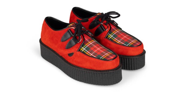 UK-D010 SUEDE TARTAN RED ROYAL STEWART_4
