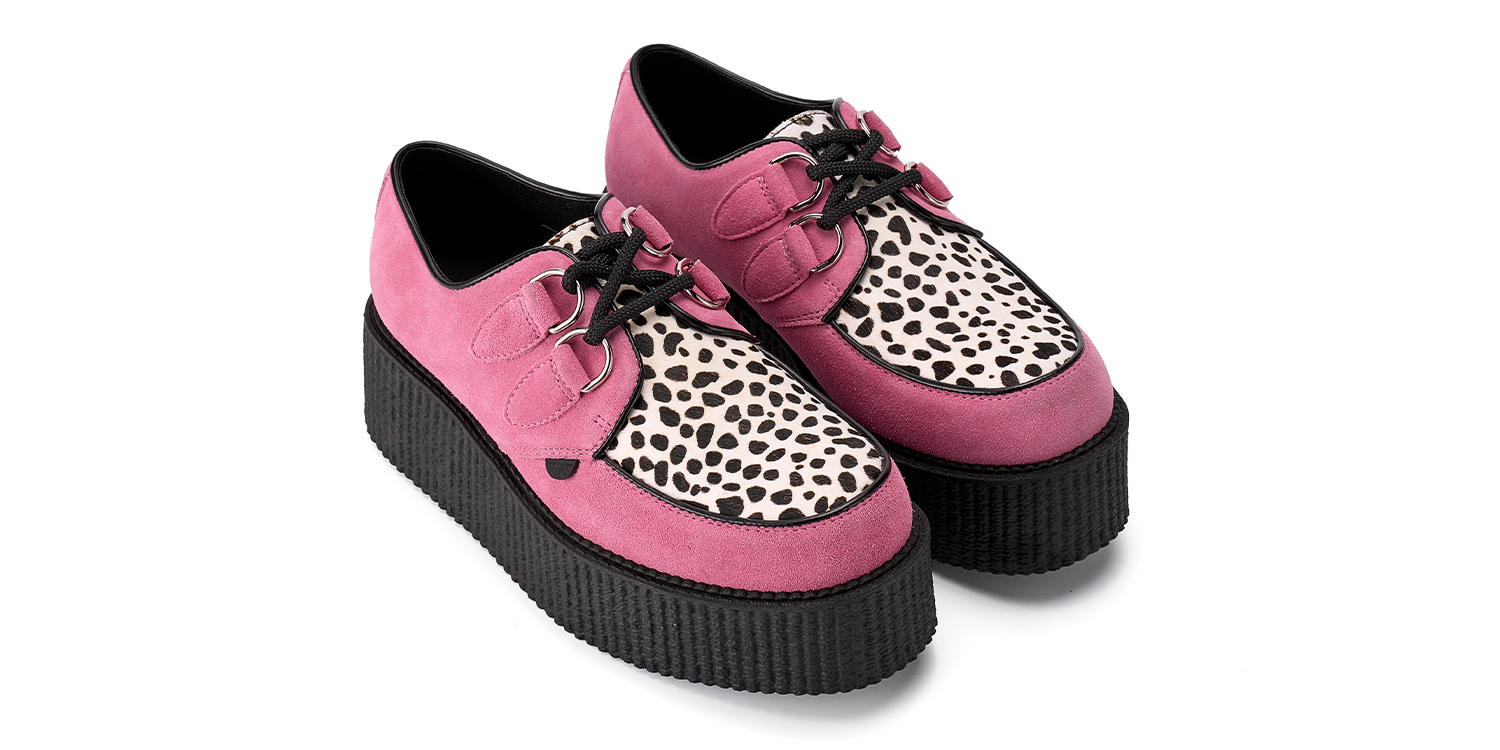 UM-D010 SUEDE PONY PINK BLACK&WHITE LEO_4
