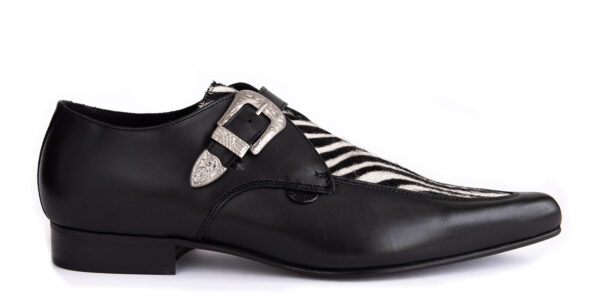 UM-466 LEATHER PONY BLACK BLACK&WHITE ZEBRA_1