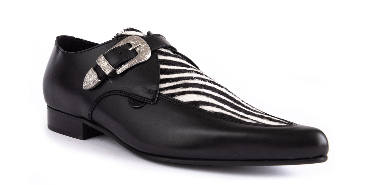UM-466 LEATHER PONY BLACK BLACK&WHITE ZEBRA_2