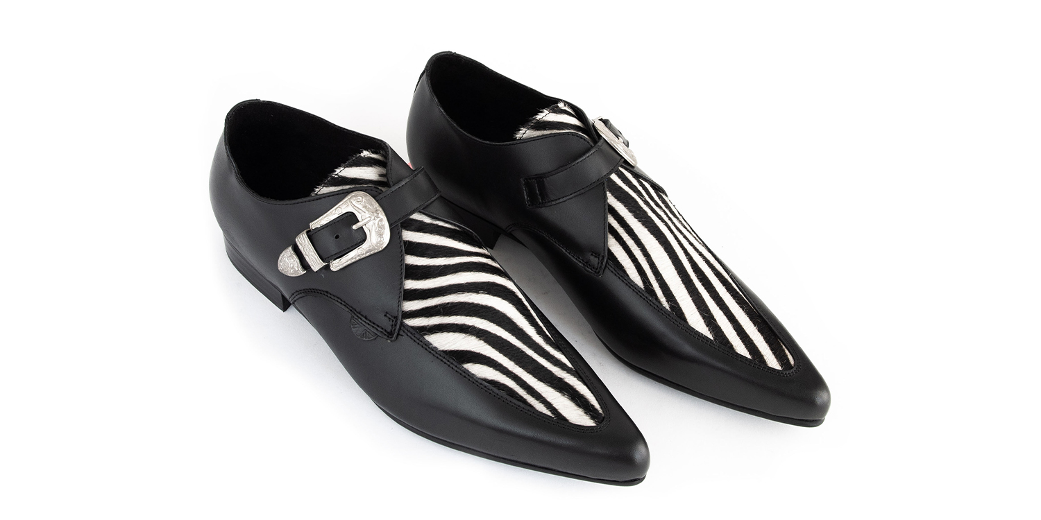 UM-466 LEATHER PONY BLACK BLACK&WHITE ZEBRA_4