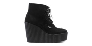 SPECIAL OFFER - ORIGINAL WULFRUN CREEPER BOOT - BLACK SUEDE - WEDGE SOLE