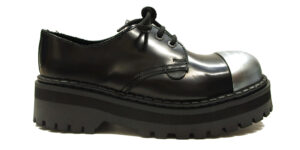 ORIGINAL STEEL CAP - EXTERNAL STEEL CAP - TRACKER - BLACK LEATHER - DOUBLE SOLE
